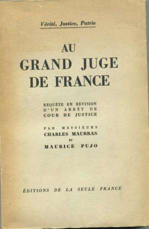 Au grand Juge de France de Charles Maurras