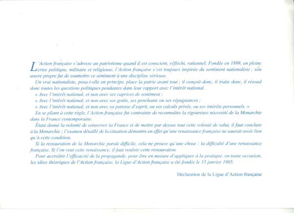 Centenaire de l'Action Française 1899-1999 – Image 2