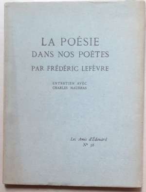 La poésie dans nos poètes