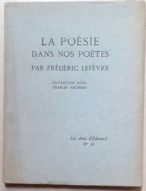 La poésie dans nos poètes