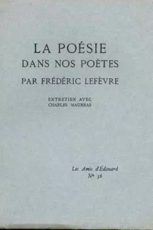 La poésie dans nos poètes