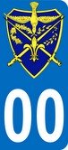 Blason camelot bleu