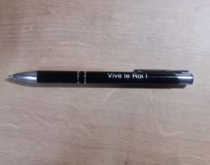 Stylo élégant « Vive le Roi ! »