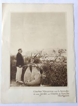 Reproduction photographique – Charles Maurras au Chemin de Paradis à Martigues.