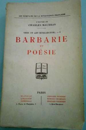 Barbarie et poésie