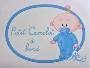 Autocollant Petit camelot à bord