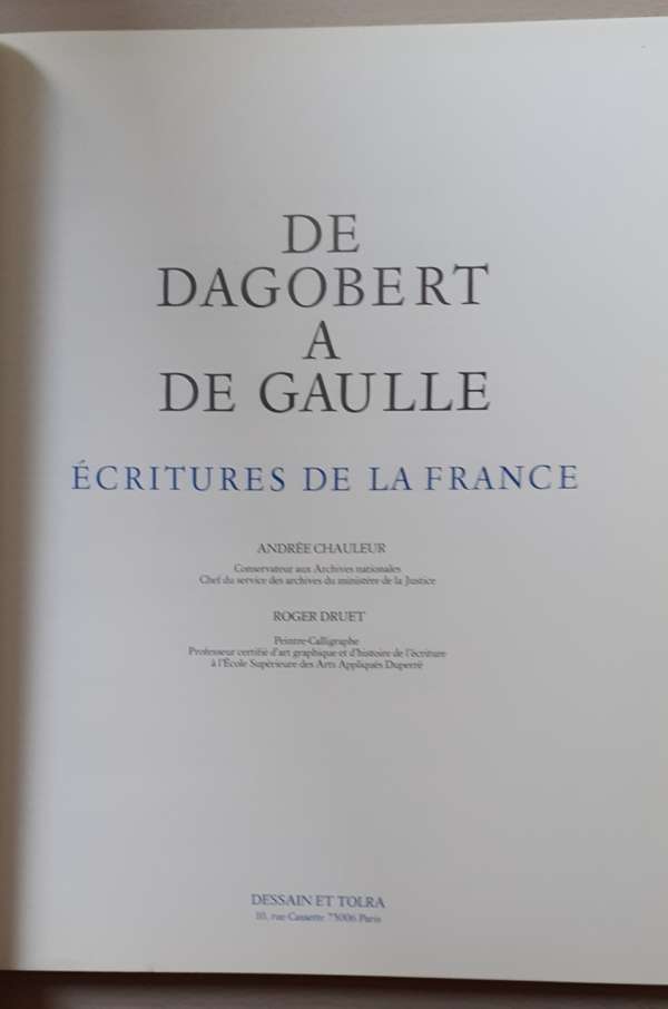De Dagobert à de Gaulle Ecritures de la France – Image 2