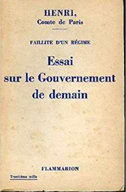 Essai sur le Gouvernement de demain