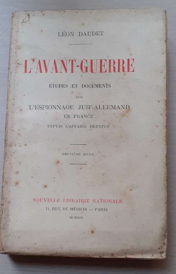 L'avant-guerre