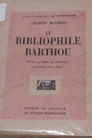 Le bibliophile Barthou