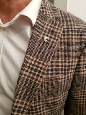 Pins fleur de lys « argent »