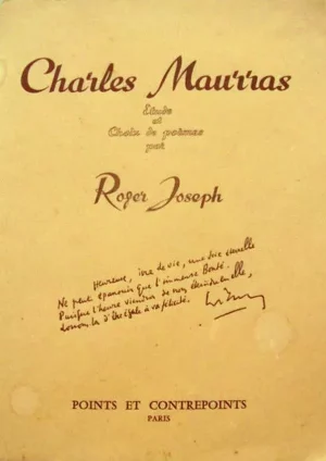 Charles Maurras, étude et choix de poèmes