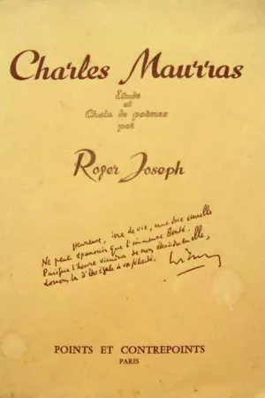 Charles Maurras, étude et choix de poèmes