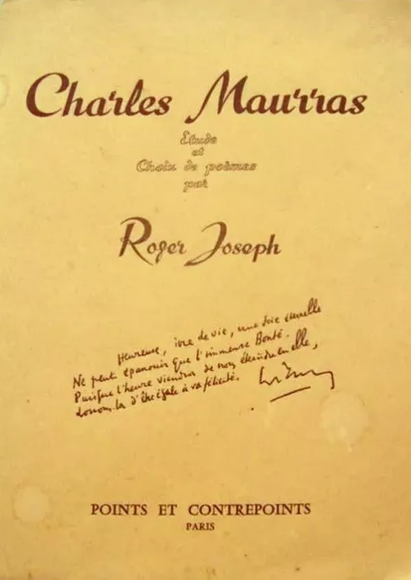Charles Maurras, étude et choix de poèmes