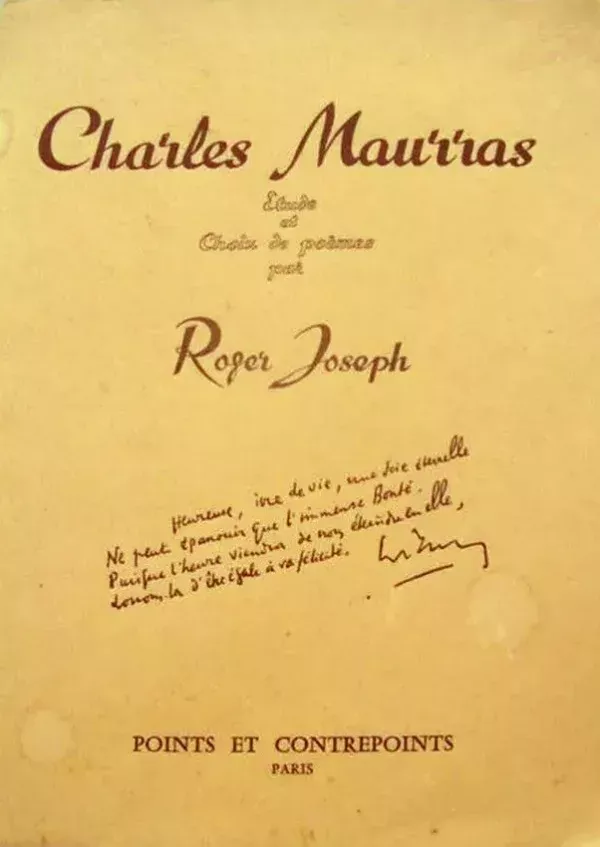 Charles Maurras, étude et choix de poèmes