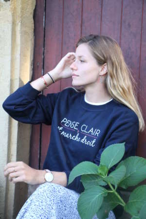Sweat « Pense clair et marche droit »