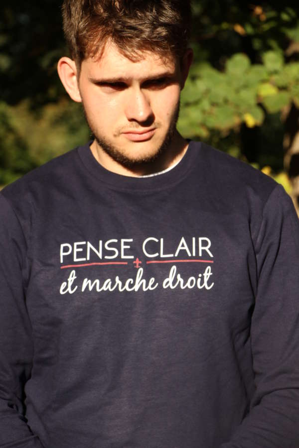 Sweat "Pense clair et marche droit" – Image 2