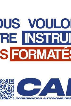 Nous voulons être instruits – 50 exemplaires