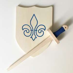 Bouclier et épée Fleur de Lys