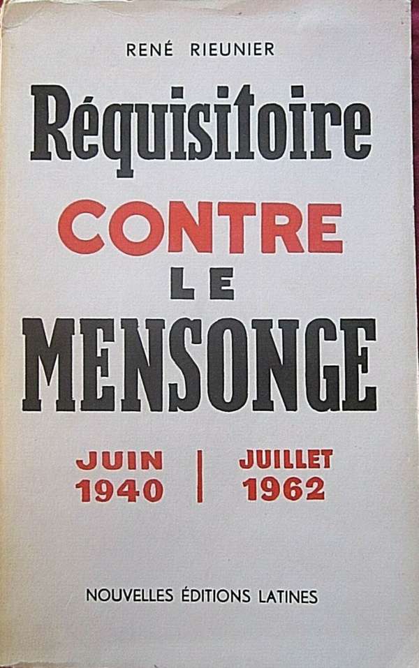 Réquisitoire contre le mensonge