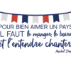 Tablier de cuisine " Pour bien aimer un pays ... " – Image 2