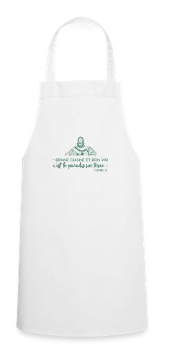 Tablier de cuisine " Bonne cuisine et bon vin ... "