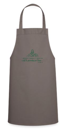 Tablier de cuisine " Bonne cuisine et bon vin ... " – Image 2
