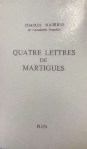 Quatre lettres de Martigues