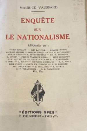 Enquête sur le nationalisme