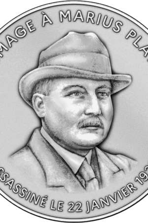 Médaille centenaire hommage à Marius Plateau