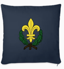 Housse de coussin fleur de lys