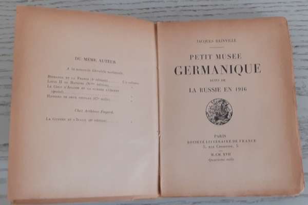 Petit musée germanique suivi de la Russie en 1916 – Image 2