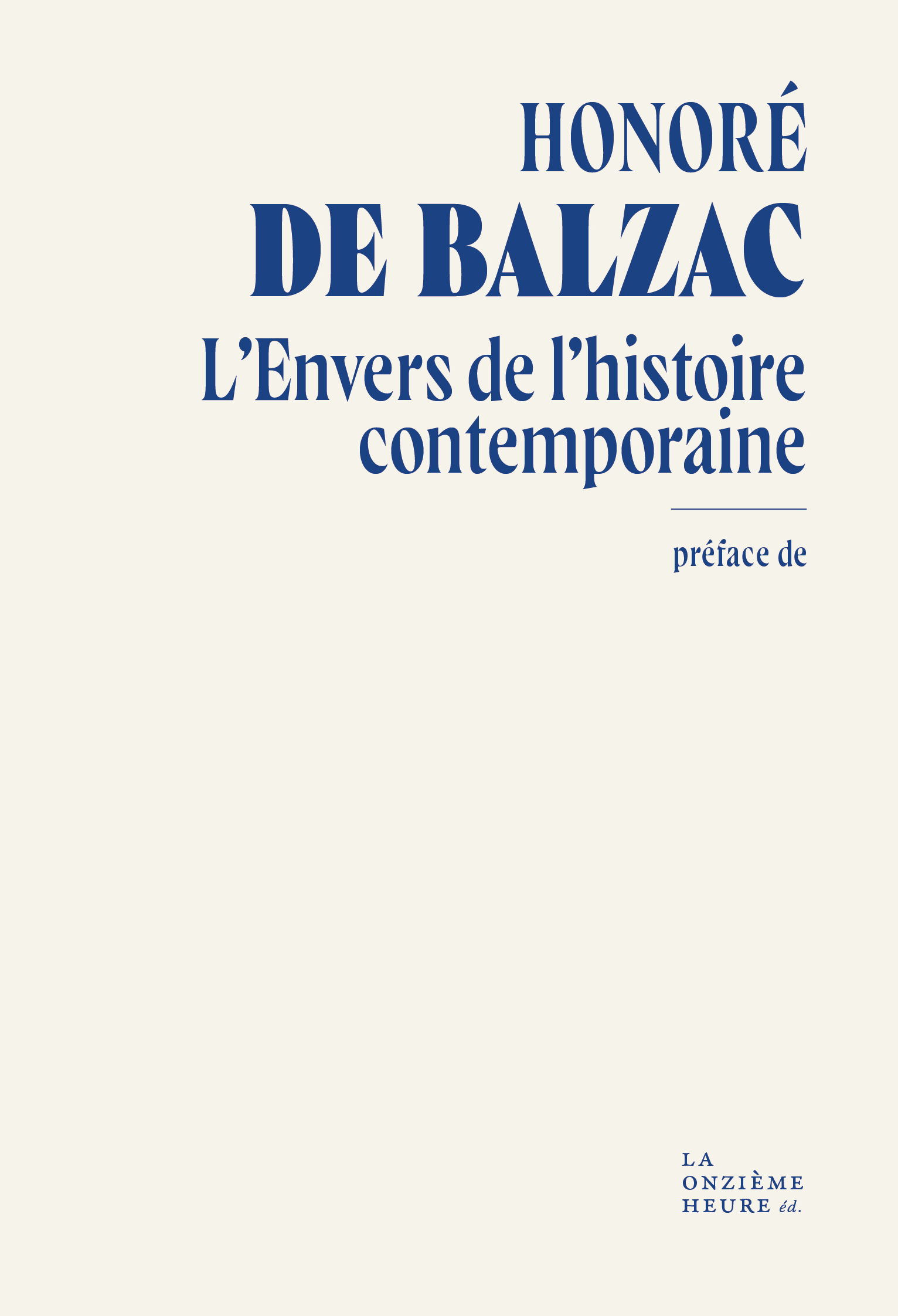 L’Envers de l’histoire contemporaine