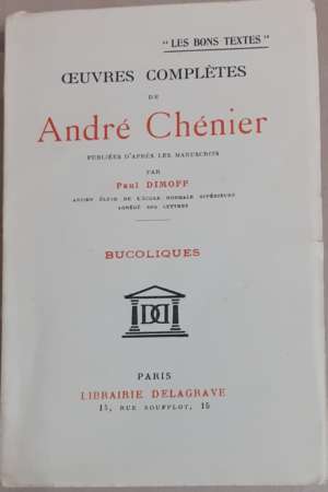 Œuvres complètes d’andré chénier