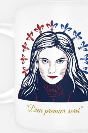 Mug Jeanne « Dieu premier servi »