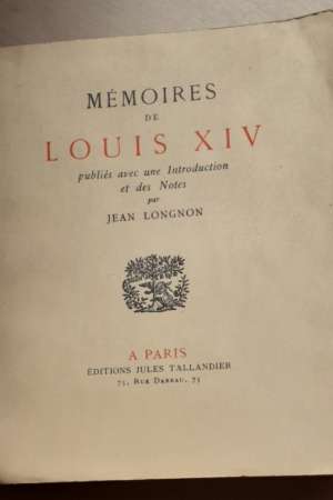 Mémoires de Louis XIV