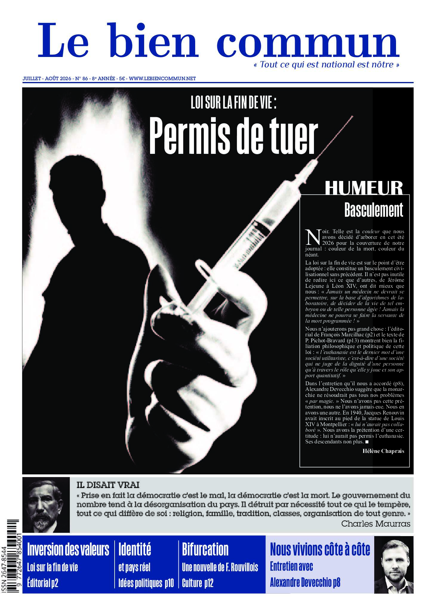 Le Bien commun n° 86