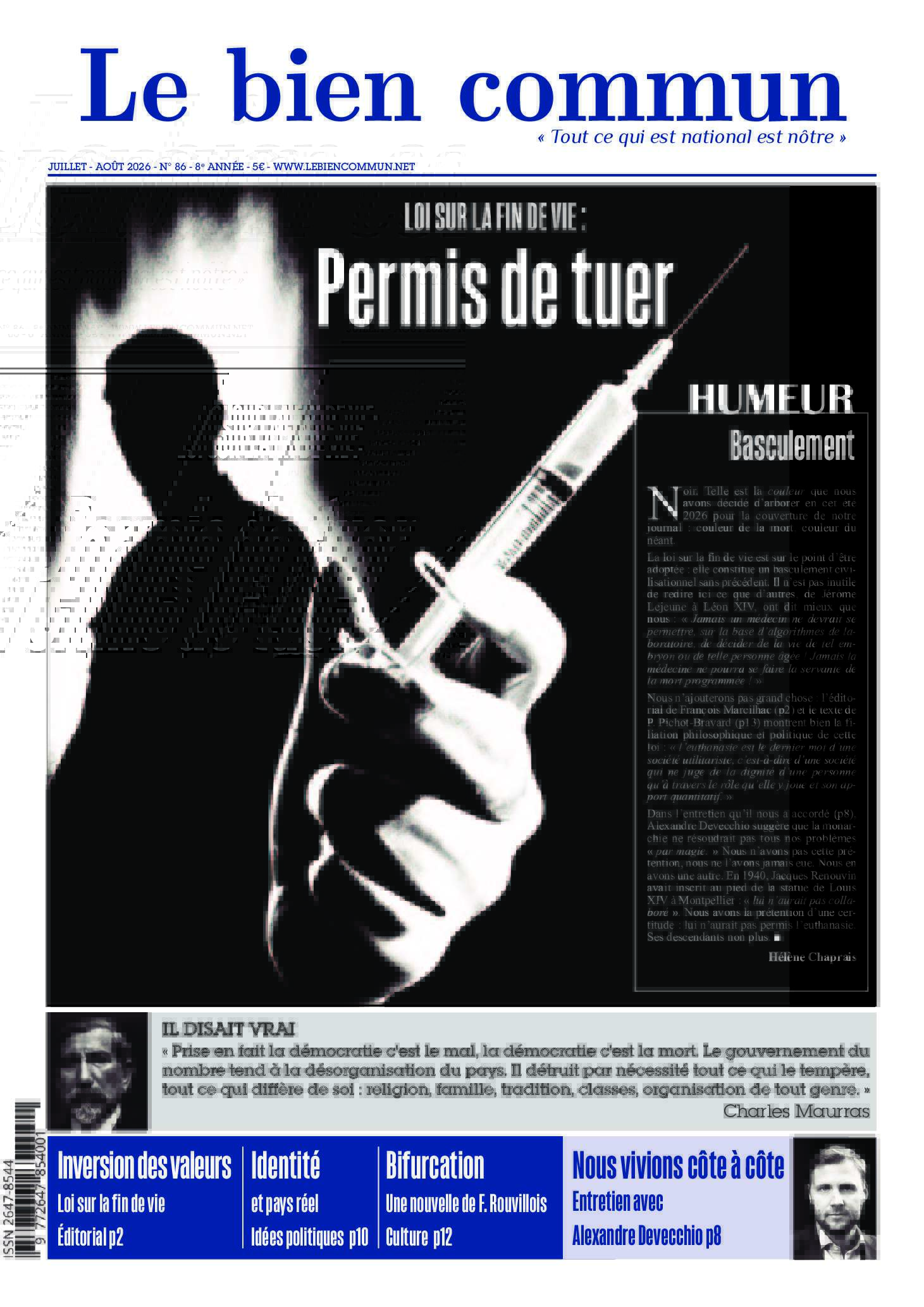 Le Bien commun n° 86
