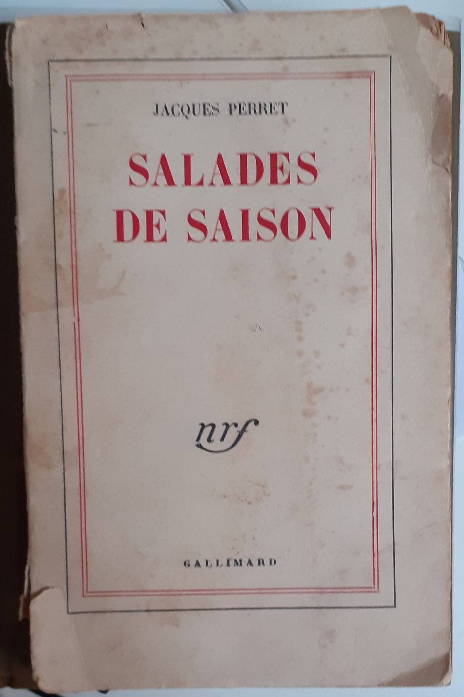 Salades de saison, Jacques Perret