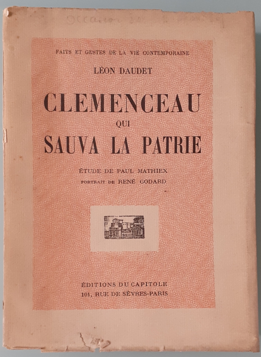 Clemenceau qui sauva la patrie, de Léon Daudet